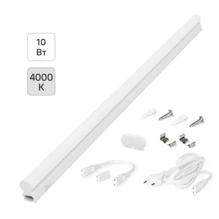 Светильник линейный светодиодный Wolta WT5S10W60 574 мм 10 Вт нейтральный белый свет