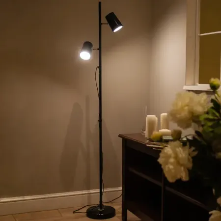 Торшер светодиодный T600 Нейтральный белый цвет черный yanke noguchi akari напольный торшер из рисовой бумаги