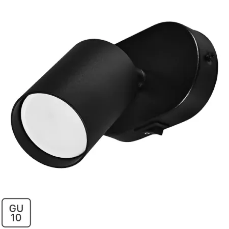 Спот поворотный Arte Lamp Aquarius 1 лампа GU10 2 м² цвет черный спот поворотный arte lamp aquarius 3 лампы gu10 6 м² белый