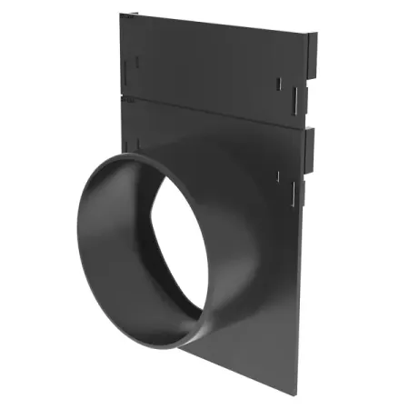 Заглушка торцевая с раструбом 200x140x70 мм цвет черный сети газопотребления котельных уч пос вершилович