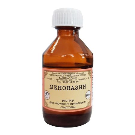 Меновазин раствор для наружного применения спиртовой 40мл