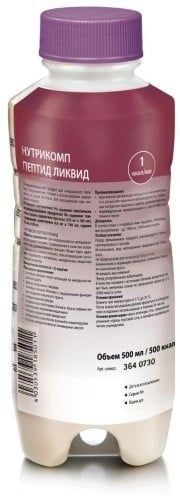 Смесь для энтерального питания Пептид Ликвид Nutricomp/Нутрикомп фл. 500мл