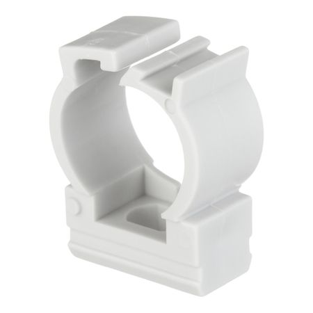 Крепеж-клипса для труб 16 мм Greenel с фиксатором серая (100 шт.) (GE50180)