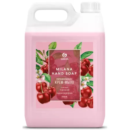 Жидкое мыло Grass Milana Спелая черешня 5 кг
