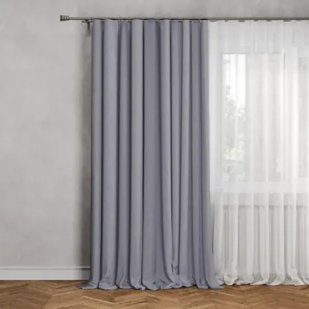 Штора на ленте Inspire Raspberry 200x280 см цвет голубой Ink 5