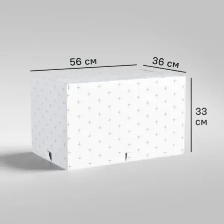 Короб для хранения Spaceo 56x33x36 см полиэстер цвет белый
