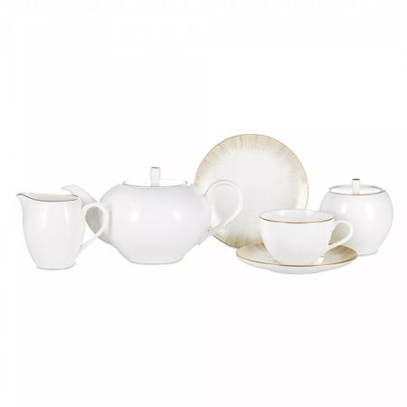 Сервиз чайный Narumi Сверкающее золото 21 предмет 6 персон