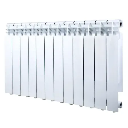 Радиатор секционный Monlan RU Aluminium 500/96 12 секций боковое подключение алюминий белый