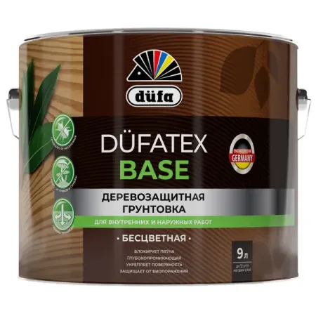 Грунтовка для древесины Dufa Tex Base 9 л грунтовка пигментированная для декоративных покрытий limpression sous couche 4 5л арт 150 478