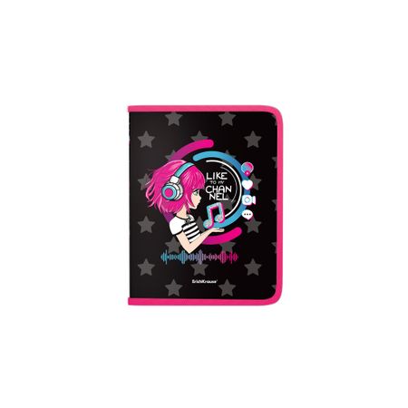 Папка для тетрадей на молнии пластиковая Erich Krause Top Blogger A5+