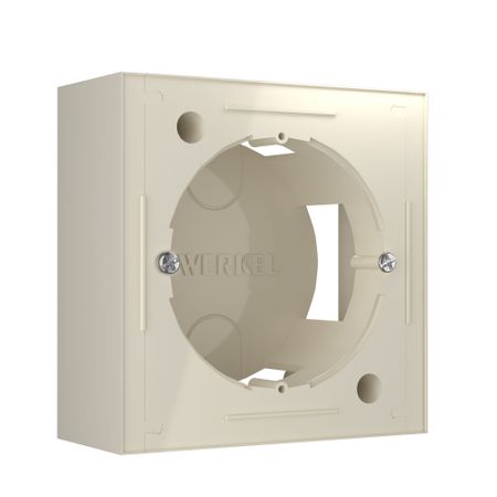 Коробка монтажная Werkel Ретро одноместная накладная слоновая кость (a053526) коробка для подарков феникс презент ретро машины 16 16 8см