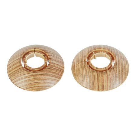 Обвод для труб ПВХ декоративный Идеал 16-22 мм сосна золотистая (2 шт.)