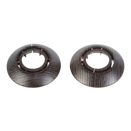 Обвод для труб ПВХ декоративный Идеал 25-34 мм венге темный (2 шт.)