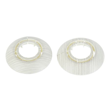 Обвод для труб ПВХ декоративный Идеал 25-34 мм ясень белый (2 шт.) декорация actuel колокольчики металлические 36 см