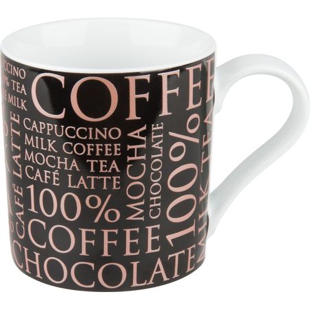 Кружка KOENITZ 100% Кофе черная, 370 мл