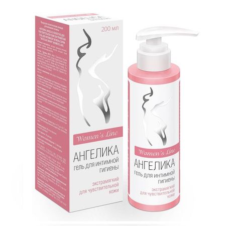 Гель для интимной гигиены чувствительной кожи экстрамягкий Женская линия Ангелика фл. 200мл