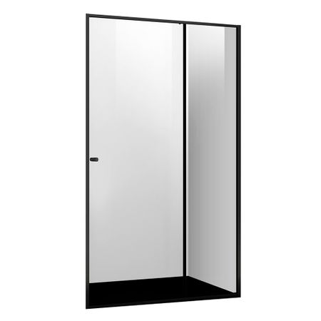 Душевая дверь WasserKraft Dill 61S стекло прозрачное 140х200 см профиль черный 6 мм раздвижная (61S31)