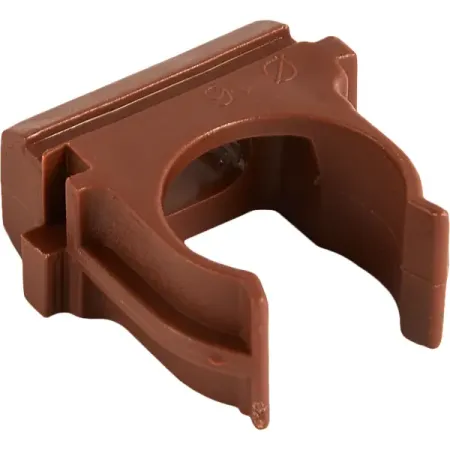 Крепеж-клипса для труб D16 мм цвет бук 10 шт.