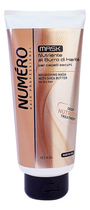 Маска для волос с маслом карите Numero Nourishing Mask With Shea Butter: Маска 300мл
