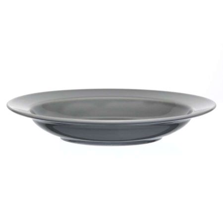Тарелка глубокая Башкирский Фарфор Принц темно-серый 22,5 см