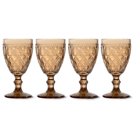 Набор бокалов для вина WD Lifestyle Dubai янтарный 400 мл