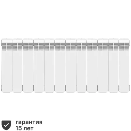 Радиатор секционный Equation Bimetal 350/90 12 секций боковое подключение биметалл белый радиатор секционный rifar alum ral50010 500 90 10 секций боковое подключение алюминий белый