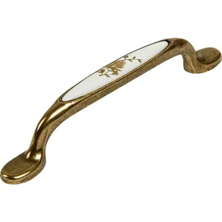 Мебельная ручка-скоба 7402 античная бронза 96 мм