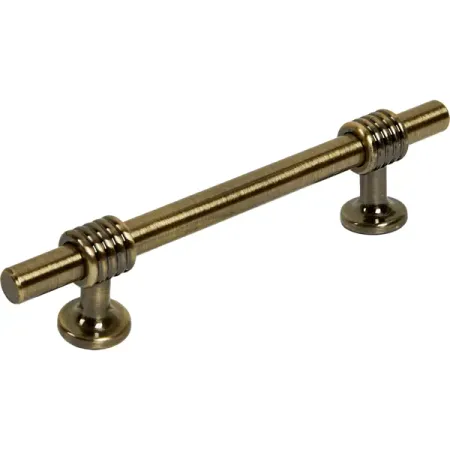 Мебельная ручка-рейлинг бронза 96 мм