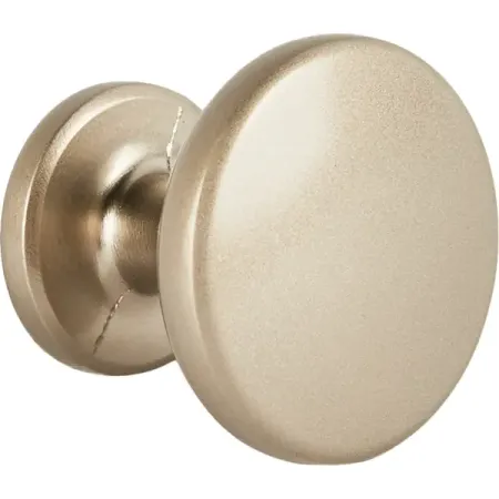 Мебельная ручка-кнопка 7501 матовый никель 30 мм