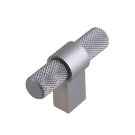 Мебельная ручка-кнопка штырь цвет графит