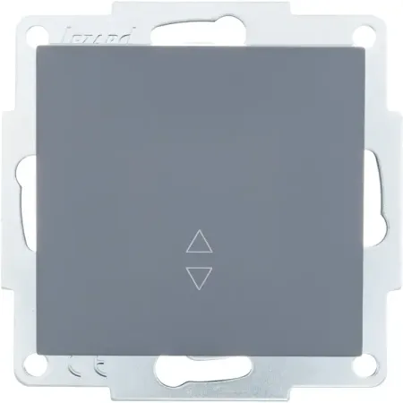 Выключатель проходной встраиваемый Lezard Vesna 742-3488-105 1 клавиша цвет графит