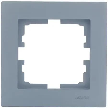 Рамка для розеток и выключателей Lezard Vesna 742-3400-146 1 пост цвет графит розетка компьютерная 1 пост lezard leto графит