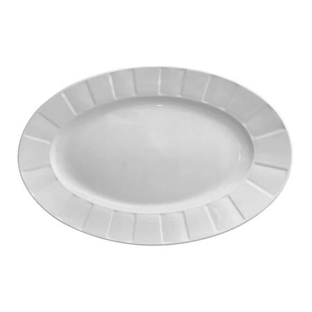 Блюдо овальное Cmielow Oktawa без декора 33 см