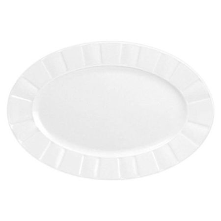 Блюдо овальное Cmielow Oktawa без декора 24 см