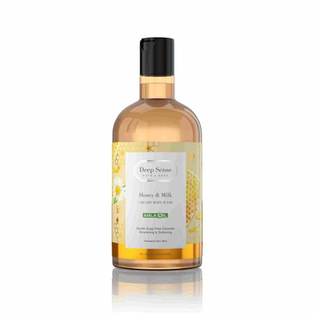 Крем гель для душа Deep Sense молоко и мед 400мл