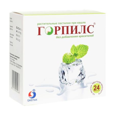 Горпилс вкус ментола и эвкалипта пастилки для рассасывания 24шт