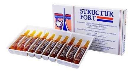 Ампульное средство мгновенного действия для восстановления волос Structur Fort 10*12мл losuyine микропереключатели мгновенного действия 10 шт