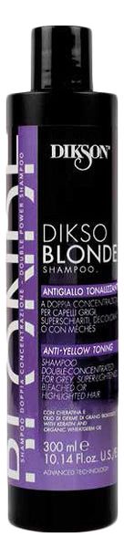 Тонирующий шампунь против желтизны волос Dikso Blonde Shampoo Anti-Yellow Toning: Шампунь 300мл