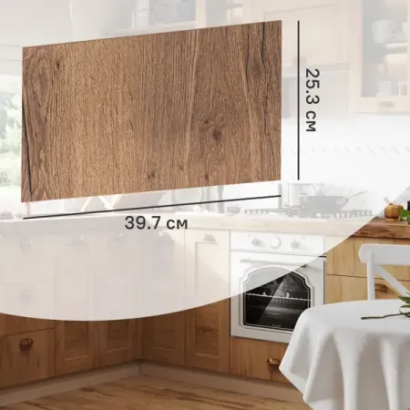 Фасад для кухонного ящика Рошаль 39.7x25.3 см Delinia ID ЛДСП цвет темное дерево рошаль кармона вяжем пледы в лоскутной технике известные еры модные проекты свежие тренды