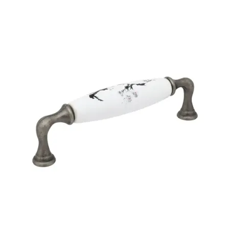 Мебельная ручка-скоба Casalingo серебро 128 мм