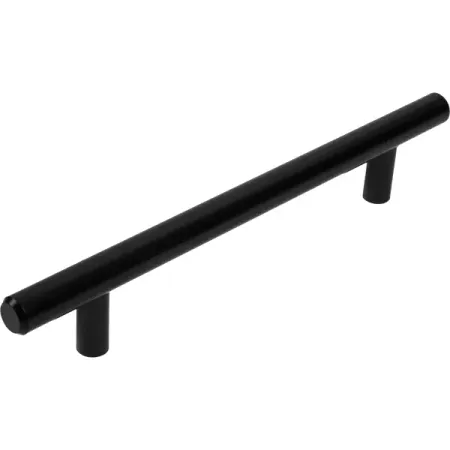 Мебельная ручка-рейлинг матовый черный 128 мм ручка рейлинг 900мм матовый wmn 886 900 n4n4