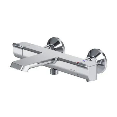 Смеситель термостатический для ванны AM.PM Flash с изливом цвет хром латунный термостатический картридж hotaan yt 5143