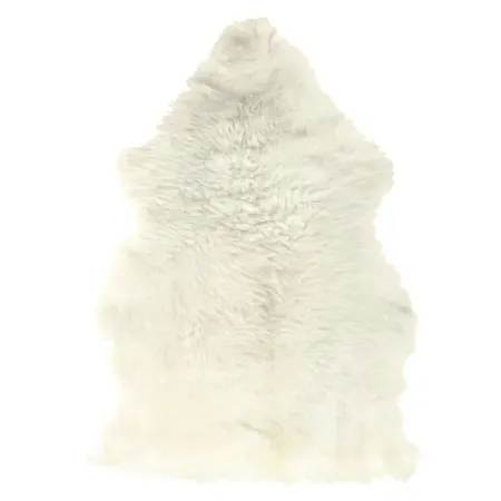 Шкура овечья одинарная 45x65 см цвет белый юлия волкодав шкура