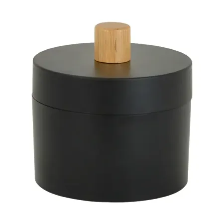 Баночка для ватных дисков Sensea Scandi цвет черный