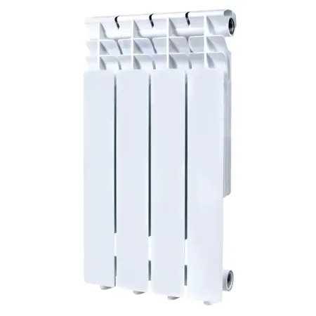 Радиатор секционный Monlan Aluminium 500/80 4 секции боковое подключение алюминий белый