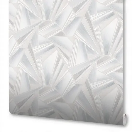 Обои флизелиновые Wallsecret Crystal серо-голубые 1.06 м 8793-21