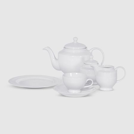 Сервиз чайный Porcelana Bogucice Minos White 21 предмет 6 персон