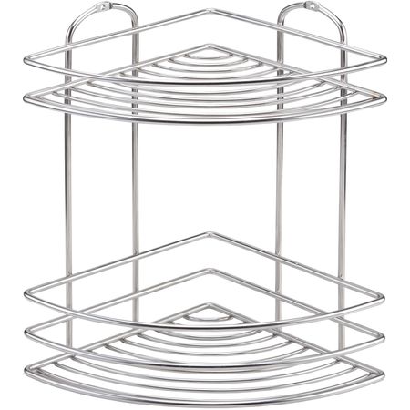 Полка угловая Teknotel из нержавеющей стали 2 яруса хром