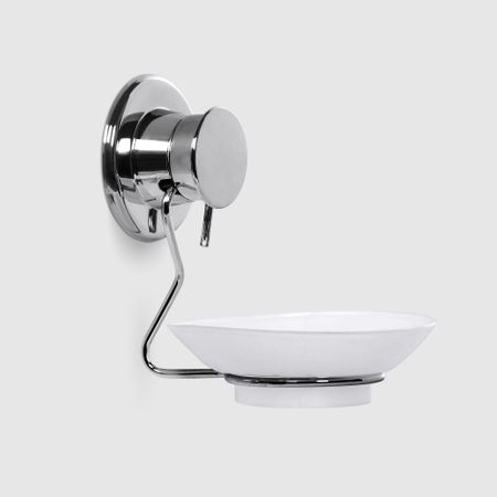 Мыльница Suntel с вакуумным креплением хром