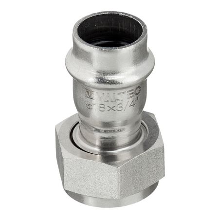 Соединитель Valtec (VTi.908.I.001805) 18 мм х 3/4 ВР(г) нержавеющая сталь с накидной гайкой нарезающее давление 6 12 мм трубка до 1 8 1 4 3 8 1 2 мама 304 нержавеющая с двойным зажимом трубные фитинги соединитель